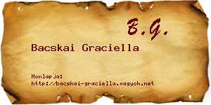 Bacskai Graciella névjegykártya